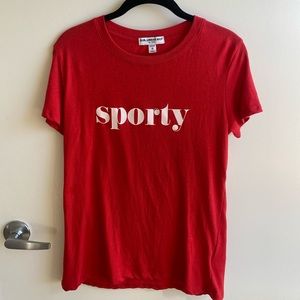 Suburban Riot Red “Sporty” Tee
